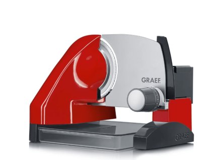 GRAEF S50003EU Elektrický krájač SKS500 červená farba, skladovací box, mini krájač