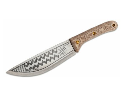 Condor CTK3906-8.4 PRIMITIVE SEQUOIA KNIFE vonkajší nôž 21,3 cm, tribal vzor, Micarta, kožené puzdro