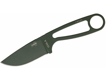 ESEE IZULA-OD malý nôž na prežitie 7,3 cm, zelená, uhlíková oceľ, puzdro