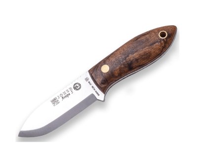JOKER CN121 Avispa všestranný nôž na krk 8 cm, orechové drevo, kožené puzdro