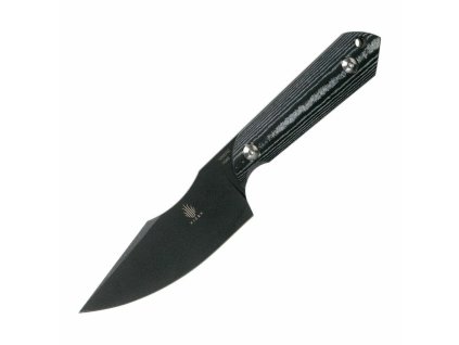 Kizer 1040 Harpoon outdoorový nôž 9,8 cm, celočierna, Micarta, puzdro Kydex