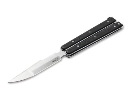 Böker Plus 06EX014 Balisong Tactical Big taktický zatvárací motýlikový nôž 10,7 cm, čierna, G10