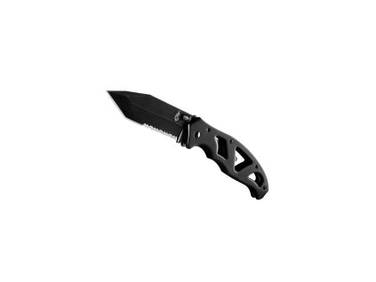 Gerber 31-003635 Paraframe II Serrated Black vreckový nôž 8,6 cm, celočierna, celooceľový