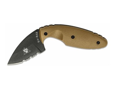 KA-BAR KB-1477CB TDI ORIGINAL taktický nôž 5,9 cm, pieskovo-hnedá, Zytel, puzdro