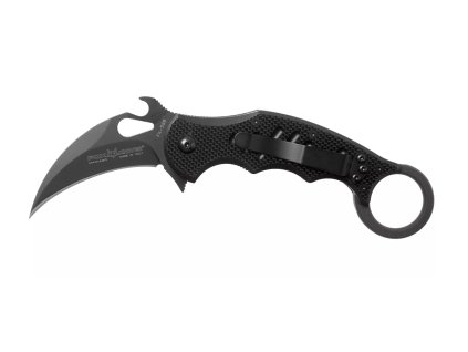 FOX Knives FX-599 MINI Karambit vreckový nôž 6,6 cm, celočierny, G10