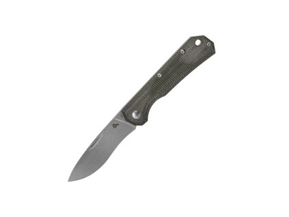 FOX Knives BF-748 MI CIOL vreckový nôž 7 cm, zelená, Micarta, kožené puzdro