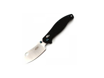 Ganzo F7551-BK Firebird vreckový vonkajší nôž 8,5 cm, čepeľ v tvare sekáčika, čierna, G10