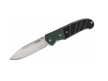 CRKT CR-6850 IGNITOR® Black/Green vreckový nôž 8,6 cm, čierno-zelená, G10