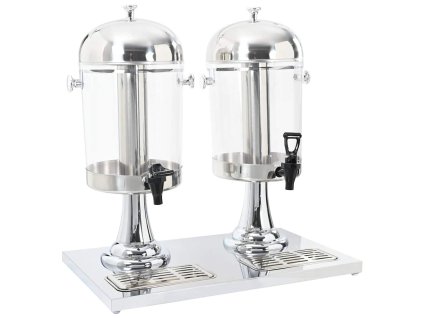 Multidom Dvojitý zásobník na nápoje z nehrdzavejúcej ocele 2 x 8 L