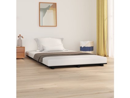 Multidom Posteľný rám čierny 135x190 cm borovicový masív