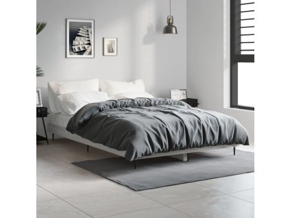 Multidom Posteľný rám sivý dub sonoma 120x190 cm borovicový masív