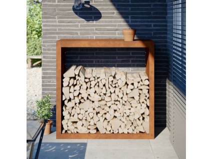 Multidom Regál na krbové drevo Oceľ odolná voči poveternostným vplyvom