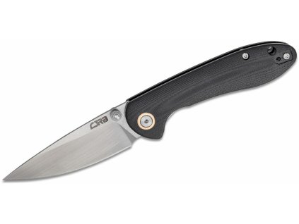 CJRB J1912S-BKC Feldspar Small vreckový nôž 7,6 cm, Stonewash, čierna, G10 (CNC textúra)