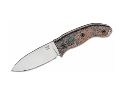 ONTARIO ON8187 Hiking Knife vonkajší nôž 8,6 cm, viacfarebná Micarta, kožené puzdro