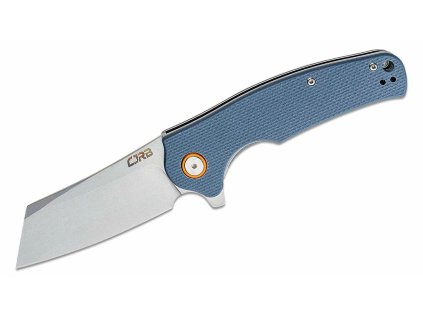 CJRB J1904-GYF Crag vreckový nôž 8,7 cm, Stonewash, modro-šedá, G10
