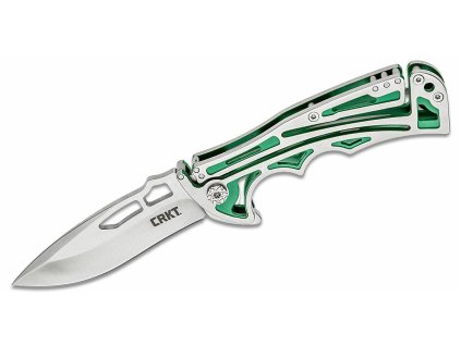 CRKT CR-5241 NIRK™ TIGHE Green vreckový nôž 8,1 cm, celooceľový, zelená