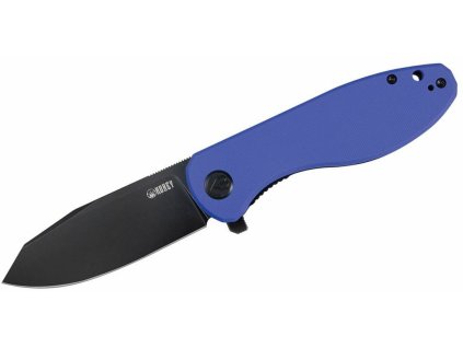 Kubey KU358G Master Chief vreckový nôž 8,7 cm, čierna, modrá, G10, spona