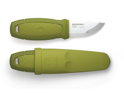 Morakniv 12651 Eldris Green malý všestranný nôž 5,9 cm, zelená, plast, TPE, plastové puzdro