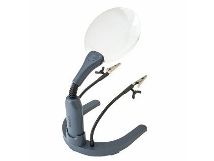 Carson GN-88 HelpingHands 4.3" lupa so stojanom, 2x LED, 2x zväčšenie, svorky
