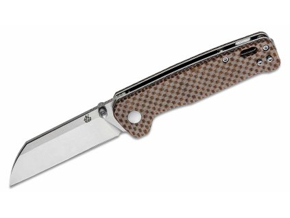 QSP Knife QS130-A Penguin Brown vreckový nôž 7,8 cm, hnedá, Micarta