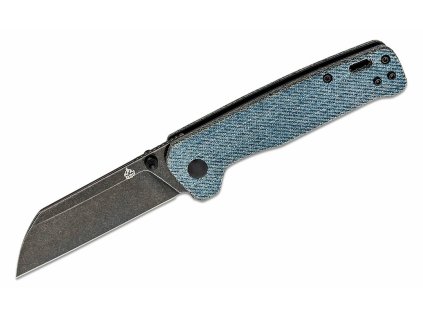 QSP Knife QS130-B2 Penguin Denim Black Stonewashed vreckový nôž 7,8 cm, modrá, Micarta
