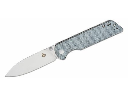 QSP Knife QS102-F Parrot Blue vreckový nôž 8,2 cm, satin, modrá, Micarta