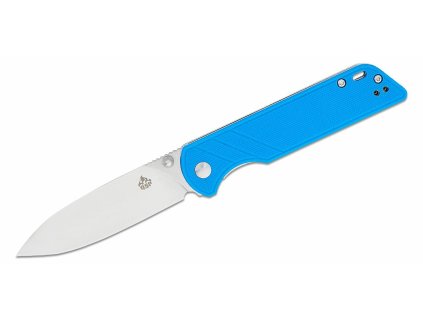 QSP Knife QS102-D Parrot Blue vreckový nôž 8,2 cm, satin, modrá, G10