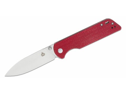 QSP Knife QS102-E Parrot Red vreckový nôž 8,2 cm, satin, červená, Micarta