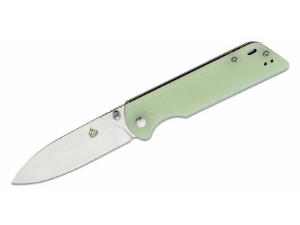 QSP Knife QS102-H Parrot Jade vreckový nôž 8,2 cm, satin, nefritovo zelená, G10
