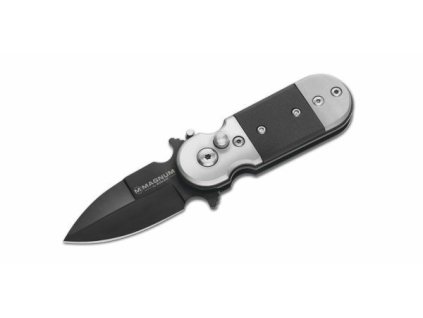 Magnum 01SC148 Black Lightning automatický nôž 5 cm, celočierna, G10