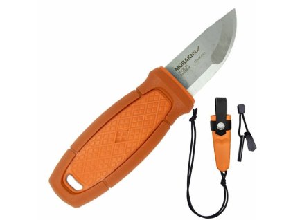 Morakniv 13502 Eldris Burnt Orange nôž na krk 5,9cm, oranžová, guma/plast, plastové puzdro, kresadlo