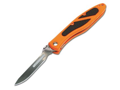 Havalon 01HV001 Piranta-Edge vreckový nôž 7 cm, oranžovo-čierna, plast ABS, 12 náhradných čepelí