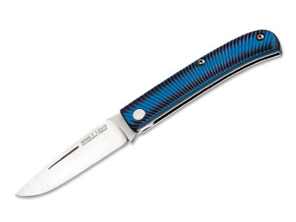 Manly 01ML004 Comrade Black/Blue vreckový nôž 8,9 cm, čierno-modrá, G10