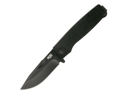 SOG 01SG036 Terminus Black vreckový nôž 7,6 cm, celočierna, G10