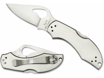 Byrd BY10P2 Robin 2 Plain Stainless vreckový nôž 6,4 cm, celooceľový
