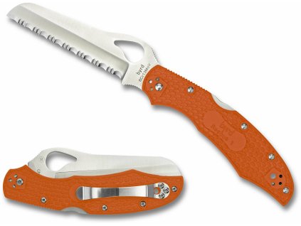 Byrd BY17SOR2 Cara Cara 2 Rescue záchranársky vreckový nôž 10 cm, oranžová, FRN