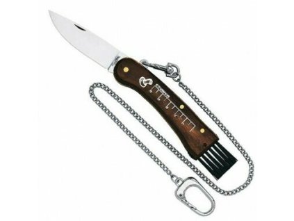 FOX knives 404 vreckový hubársky nôž 7 cm, drevo Palisander, retiazka