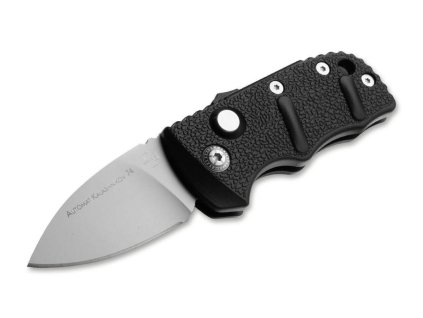 Böker Plus 01KALS91 AKS-74 Stubby Swiss Edition automatický nôž 4,8 cm, čierna, hliník