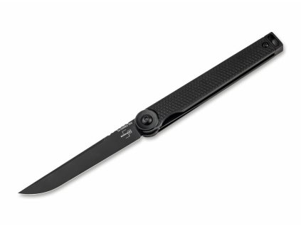 Böker Plus 01BO689 KAIZEN ALL BLACK vreckový nôž 7,5 cm, celočierna, G10, spona