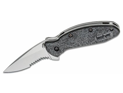 Kershaw 1620ST SCALLION HALF-SERRATED vreckový nôž s asistenciou 6 cm, čierna, GFN