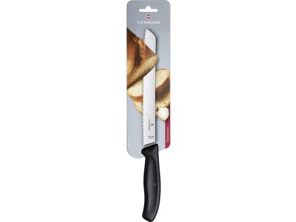 Victorinox 6.8633.21B nôž na chlieb 21 cm, čierna, polypropylén, blister