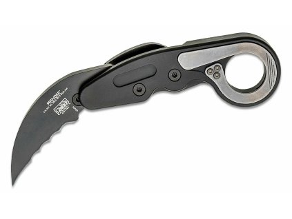 CRKT CR-4040V PROVOKE™ VEFF SERRATIONS™ vreckový nôž - karambit 6 cm, čierna, hliník
