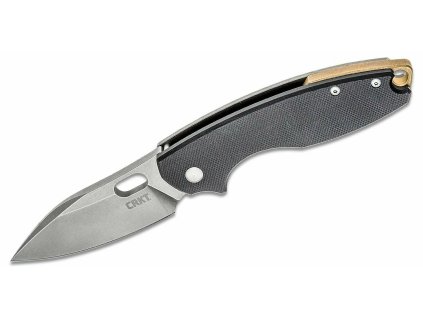 CRKT CR-5317D2 PILAR® III BLACK vreckový nôž 7,5 cm, Stonewash, čierna, G10