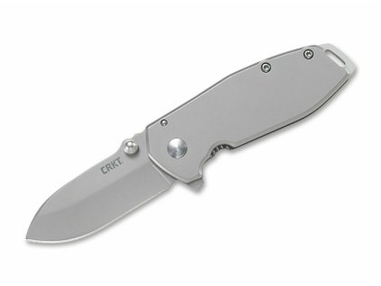 CRKT CR-2492 SQUID™ ASSISTED SILVER malý vreckový nôž s asistenciou 5,6 cm, celooceľový, šedá