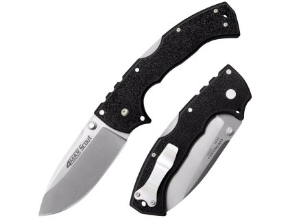 Cold Steel 62RQZ 4 Max Scout masívny vreckový nôž 10,2 cm, Stonewash, čierna, Griv-Ex