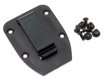 ESEE-CLIP-PLATE 3/4 Clip Plate spona pre puzdro modelov 3 a 4, čierna