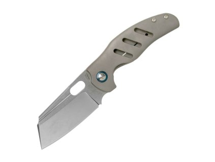 Kizer Ki4488A4 C01C Gray Titanium vreckový nôž 8,3 cm, Stonewash, šedá, titán