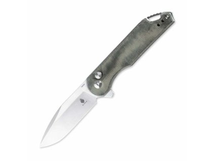 Kizer V3549C1 Assassin Green vreckový nôž 7,6 cm, zelená, Micarta
