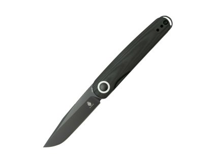 Kizer V3604C2 Squidward vreckový nôž 7,1 cm, celočierna, G10