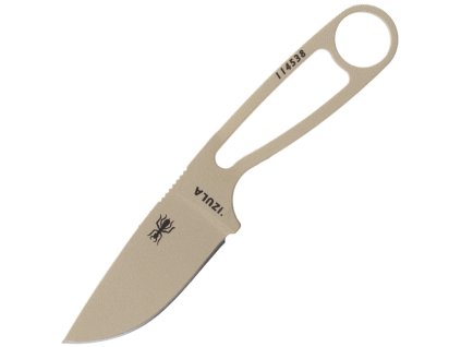 ESEE IZULA-DT Izula Desert Tan pevný nôž 7,3 cm, oceľ, hnedá, čierne plastové puzdro